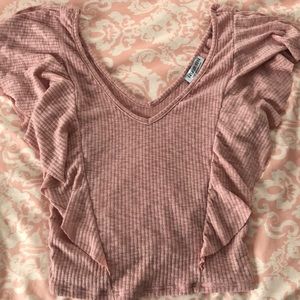Light Pink Fashion Nova Flow Shirt NWT